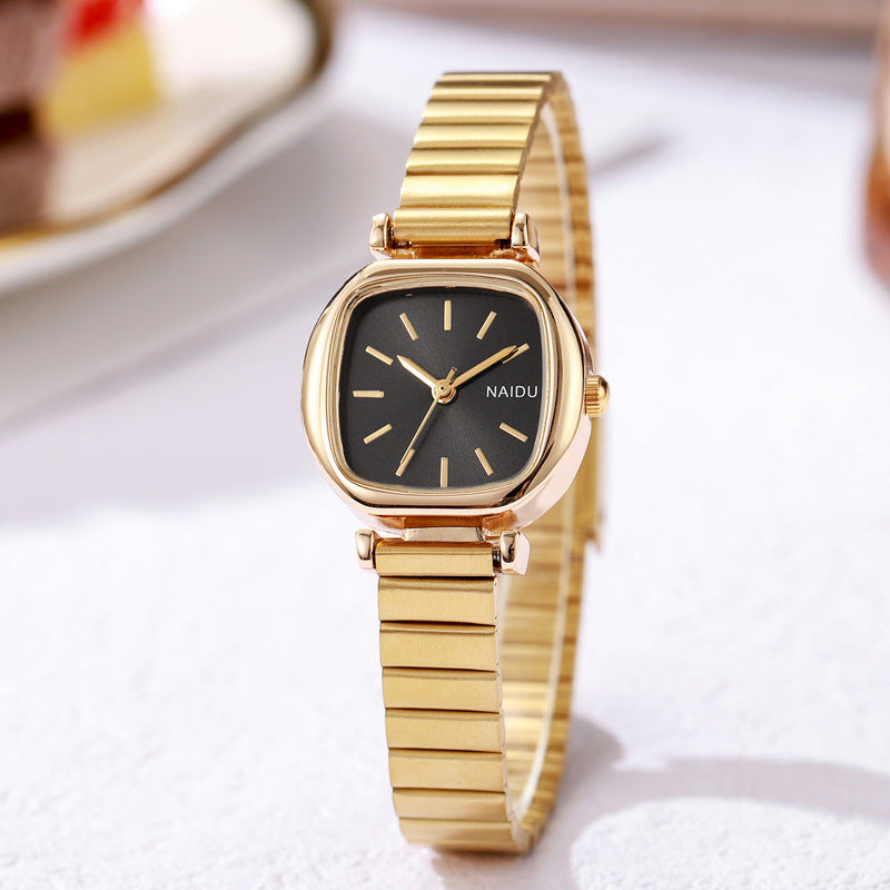 Women’s Small Square Steel Quartz Watch | Simple | Fashion | Elegant