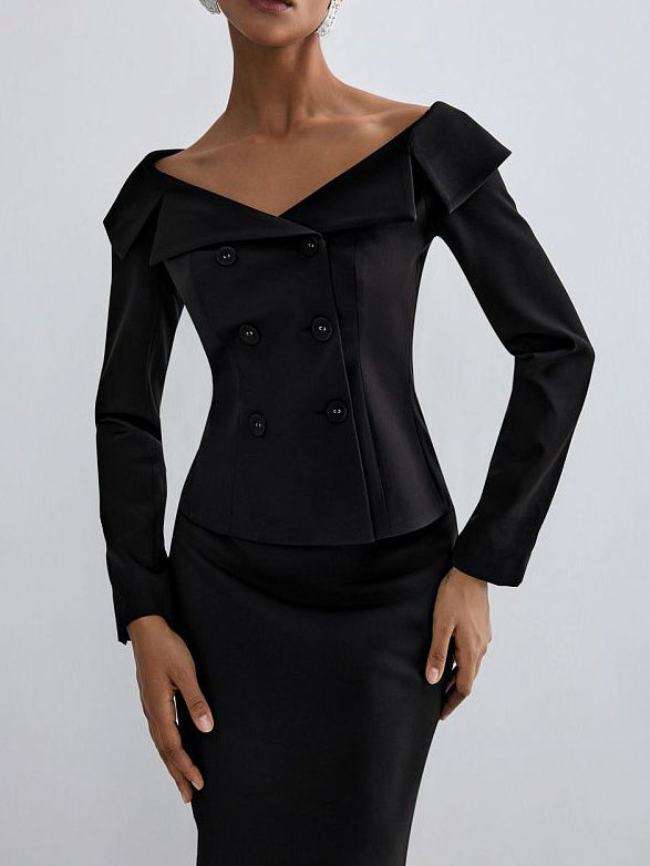 Women’s Two-Piece Black Set | Black | Elegant | Formal