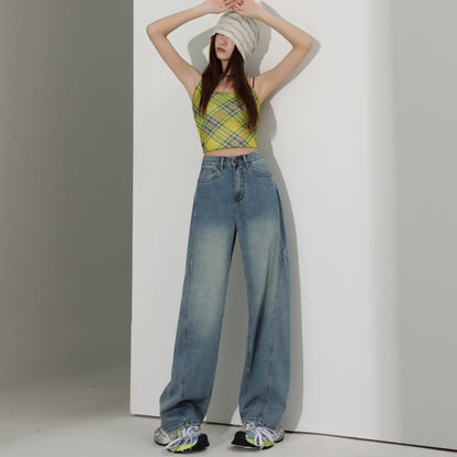 Women’s Wide Leg Jeans Bottoms | Loose Fit | Casual | Streetwear