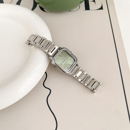 Women’s Retro Square Quartz Watch | Steel Strap | Elegant | Minimal