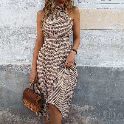 Women’s High Waist Plaid Midi Dress | Fashion | Casual | Chic