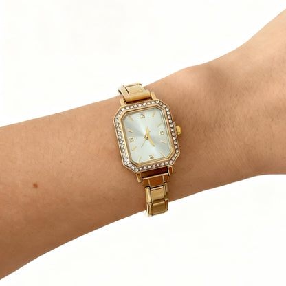 Women’s Square Diamond Look Quartz Watch | Stylish | Elegant | Customizable