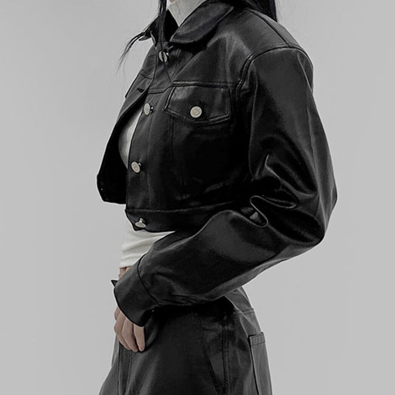 Women’s Leather Biker Jacket Outerwear | Autumn | Casual | Streetwear